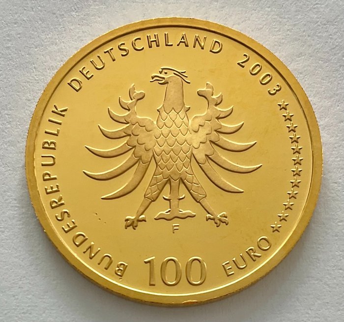 Deutschland. 100 Euro 2003 F - Unesco Quedlinburg - 1/2 oz