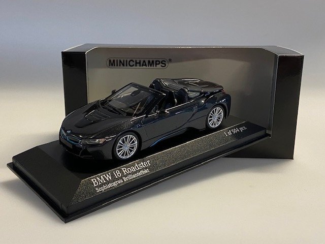 MiniChamps - 1:43 - BMW i8 Roadster 2018 - Édition limitée de 504 pièces.