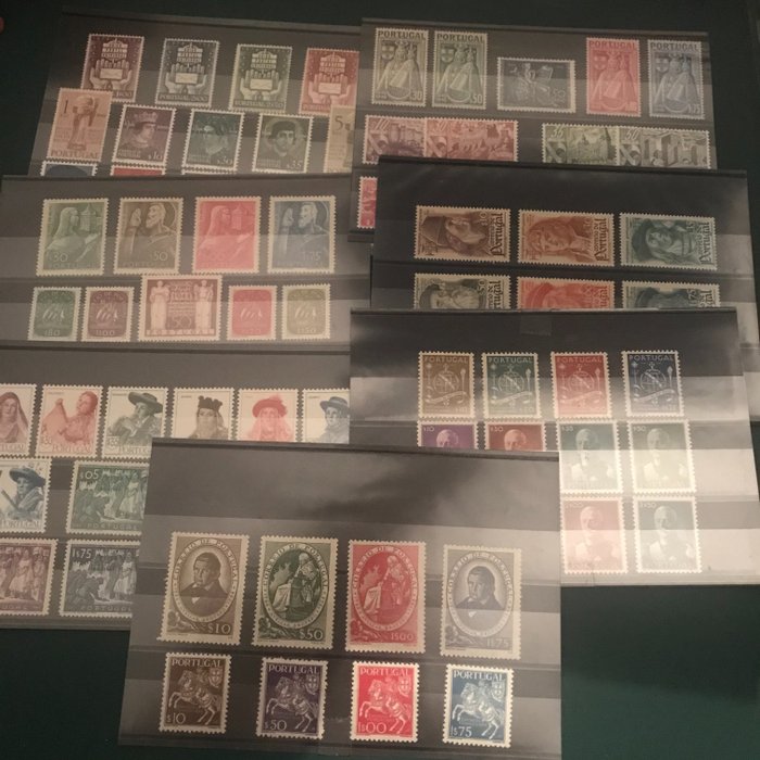 Portugal 1944/1949 - Six complete years (without blocks) with, amongst others, Caravale II - Mundifil 636/718