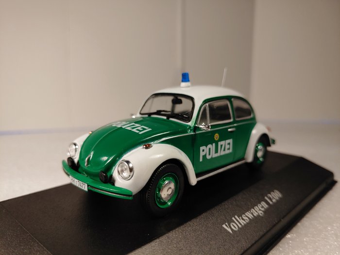 Accurate Scale Models - 1:43 - Volkswagen VW Käfer Polizei Deutschland Baujahr 1977 groen - wit