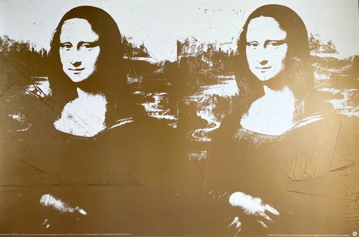 Andy Warhol (after) - Two Golden Mona Lisas (XL Size) - TeNeues licensed offset print