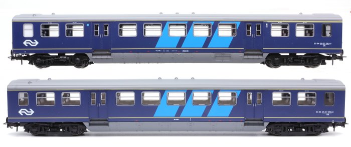 Artitec H0 - 20.173.08 / 20.174.07 - Transport de passagers - 2 voitures Plan-E 'Clog train' en version Diesel-Electrique - NS