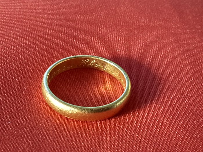 Ehering Adelsgeschlecht Schaumburg-Lippe - 24 karaat Geel goud - Ring