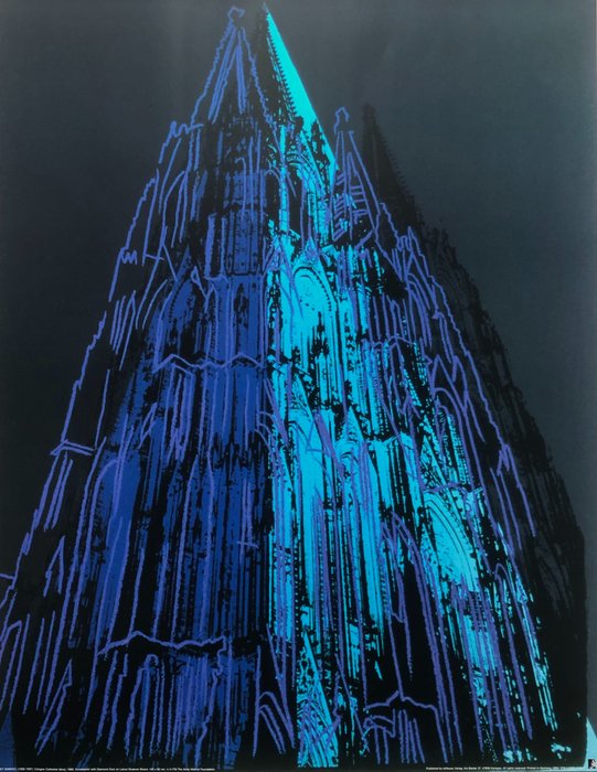 Andy Warhol, (after) - Cologne Cathedral (Blue) - TeNeues licensed offset print
