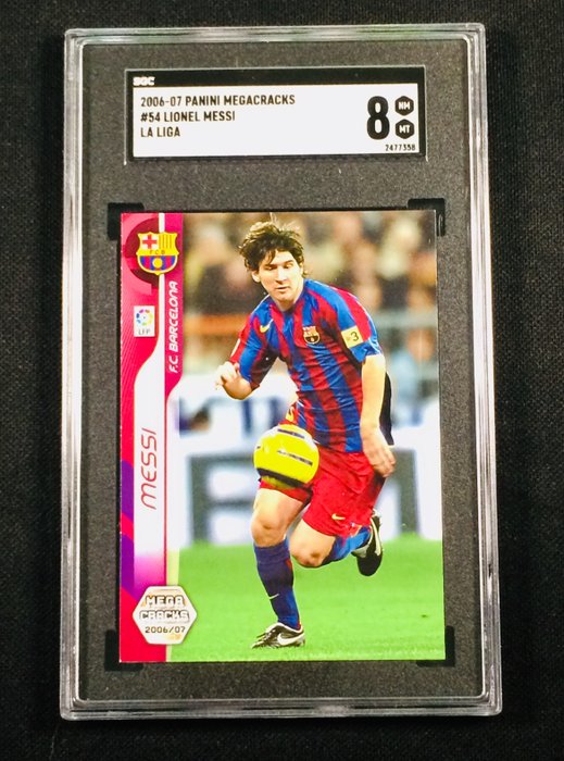2006/07 Panini Megacracks Lionel Messi #54- Graded SGC 8 NEAR MINT 
