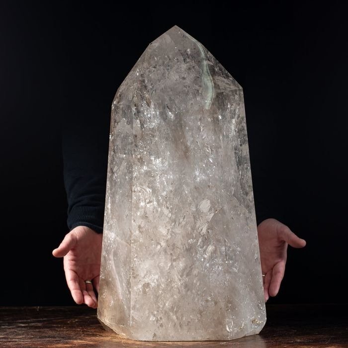 超透明 - 巨型石英 55 公斤！！！ 水晶點 - 560×290×230 mm - 54.5 kg