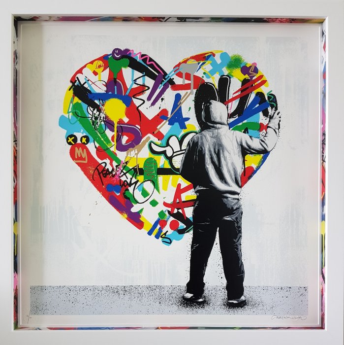Preview of the first image of Martin Whatson (1984) - Paint Love - MW Custom Framing.
