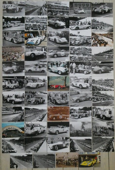 Preview of the first image of Photograph - 24 Heures du Mans - Série de 54 photos - 1932 à 1976 - Porsche - Ferrari - Accident 19.