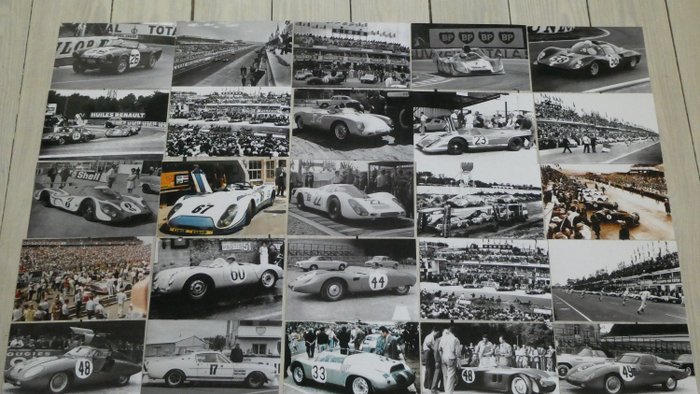 Image 2 of Photograph - 24 Heures du Mans - Série de 54 photos - 1932 à 1976 - Porsche - Ferrari - Accident 19