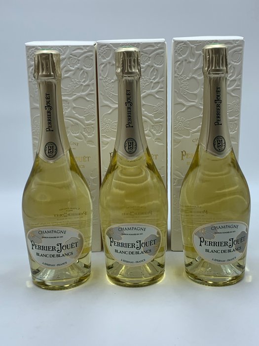 Perrier-Jouët, "Green Box" Brut - Champagne Blanc de Blancs - 3 Flaschen (0,75 l)