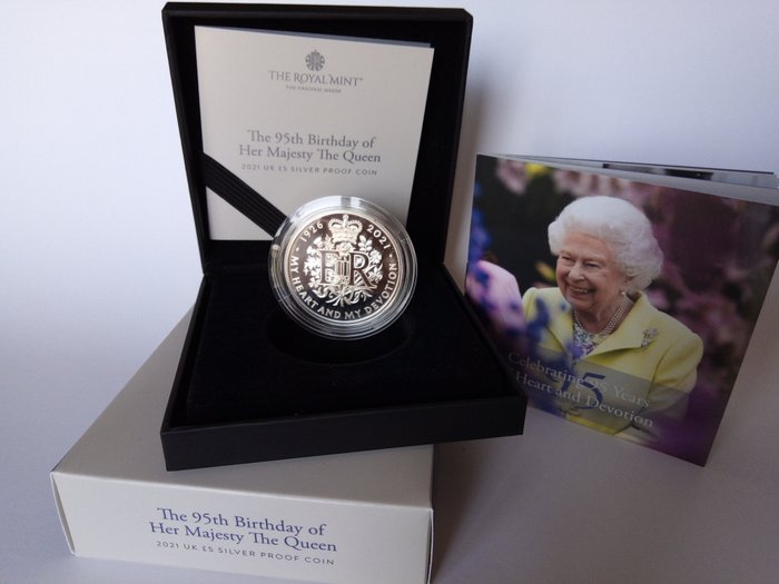 Gran Bretagna. Elizabeth II. 5 Pounds 2021 - ''The 95th Birthday of Her Majesty the Queen ''