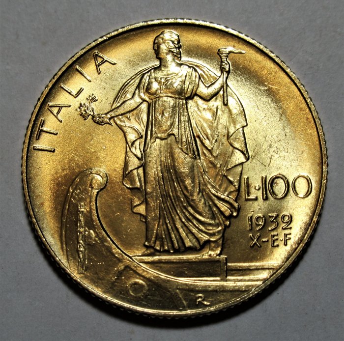 Italie, Royaume d’Italie. Victor-Emmanuel III de Savoie (1900-1946). 100 Lire 1932 Anno X E.F.