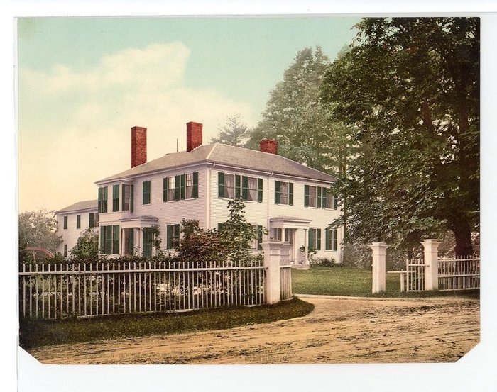 P. Z. - 1880 - Etats-Unis, The Emerson House Concord