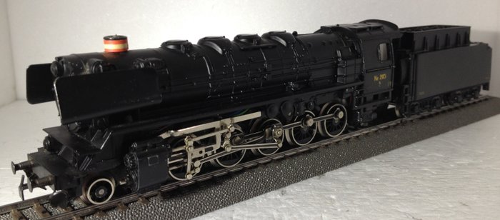 Märklin H0 - 3045 - Steam locomotive with tender - Series N equipped with Mfx . high-efficiency motor - DSB