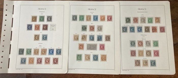 Frankreich 1849/1874 - A very complete collection of classic stamps on album pages. - avec notamment Yvert n°1, 2, 5, 6, 9, 15, 18, 33, 39, 40B, 41B, 42B, 44A, 45, 46 et 47