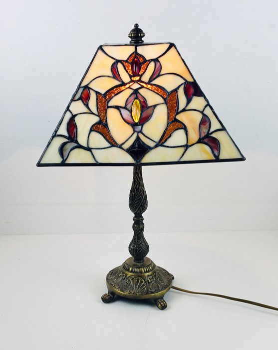 Estilo Tiffany - Tafellamp - Art Deco - Glas (glas-in-lood)