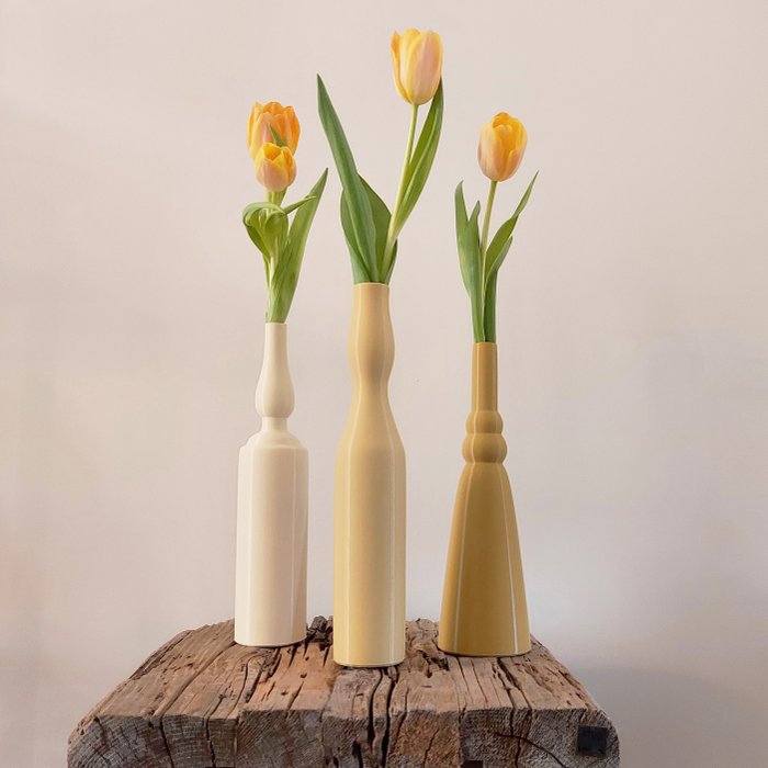 Morandi - Homage to Giorgio Morandi - Vase -  sæt #1 Classic Collection  - Biopolymer
