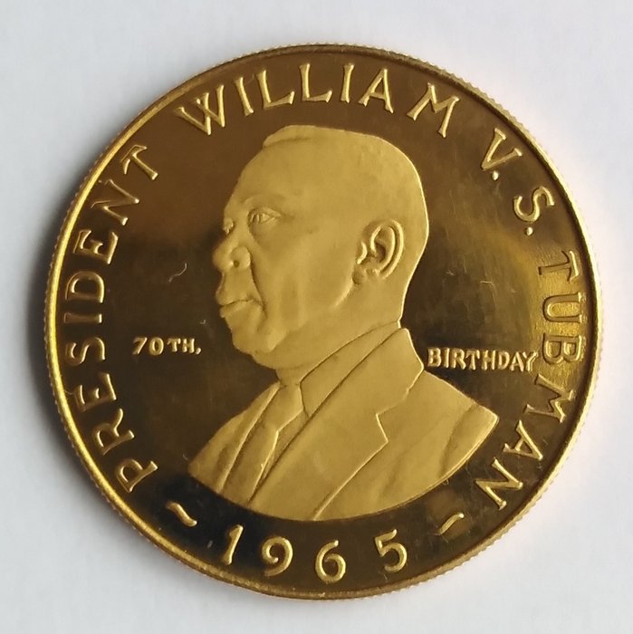 Libéria. 30 Dollars 1965 Président William vs. Tubman