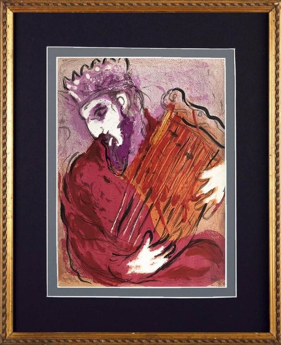 Image 2 of Marc Chagall (1887-1985) - David and his harp