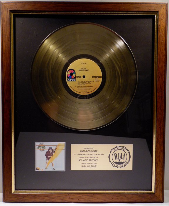 AC/DC - High Voltage - Offizieller RIAA-Award - 1981/1981
