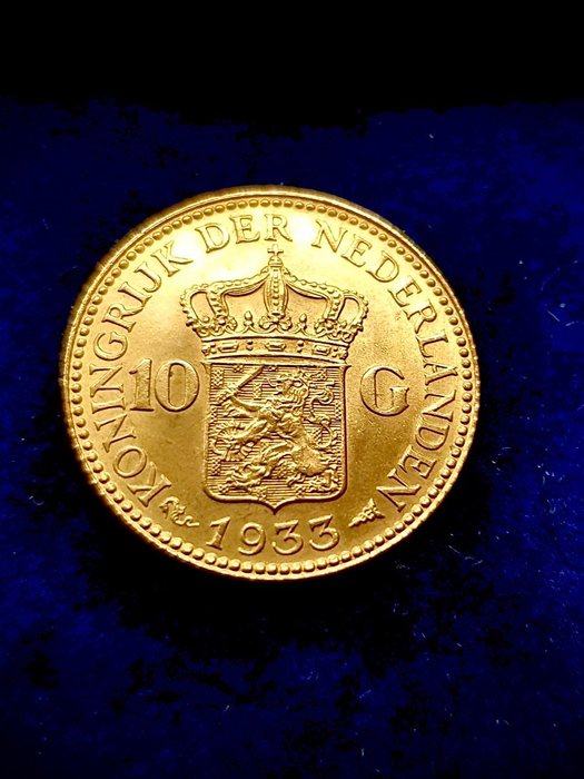 Netherlands. Wilhelmina (1890-1948). 10 Gulden 1933 - Catawiki