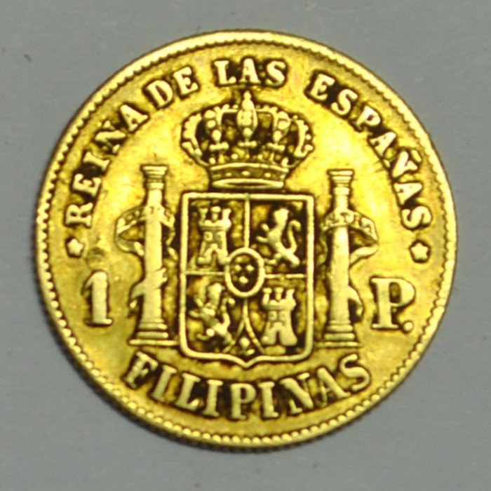 Philippines. Isabel II (1833-1868). 1 Peso 1863