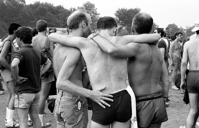Claude Vesco (1950) - "Manif gay and lesbian", Central Park, new York, 1982.