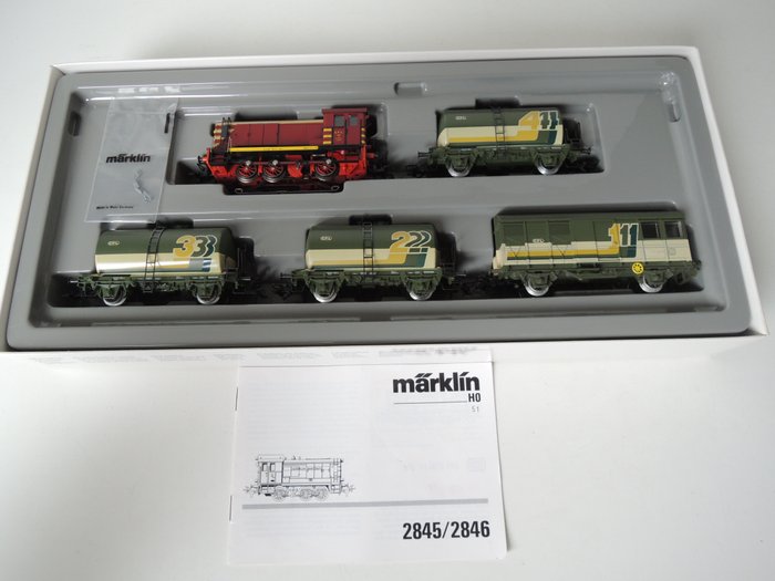 Märklin H0 - 2846 - Train unit - Rail cleaning set/spray train - CFL