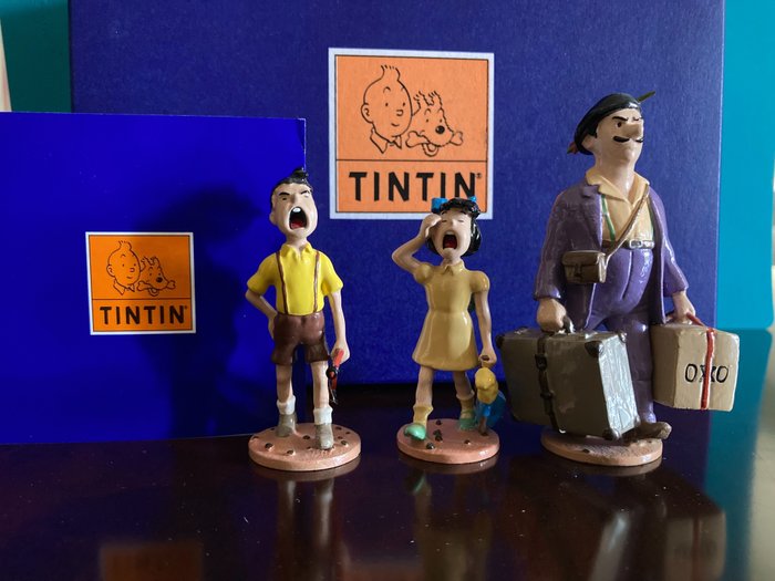 Tintin - Figurine Moulinsart 46240 - Séraphin Lampion & ses Enfants - (2009)