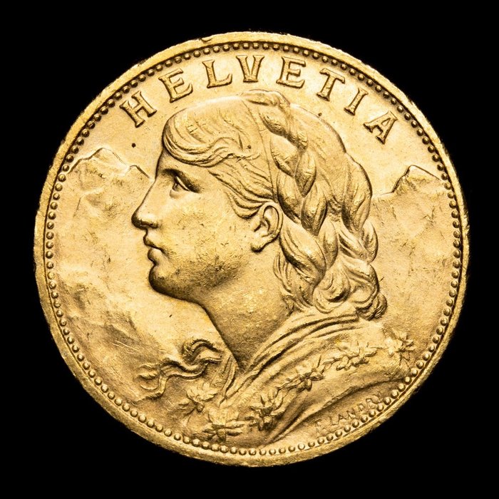 Zwitserland. 20 Francs 1914 B - Bern.