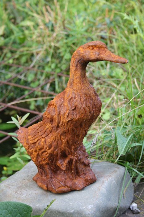 Statua da giardino "Quacking Duck" - 27 cm - Ghisa
