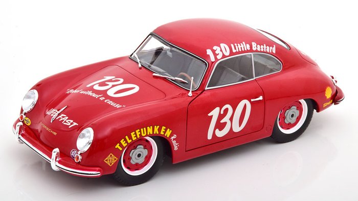 Solido - 1:18 - Porsche 356 Pre-A Coupe 1953 #130 James Dean Tribute - red