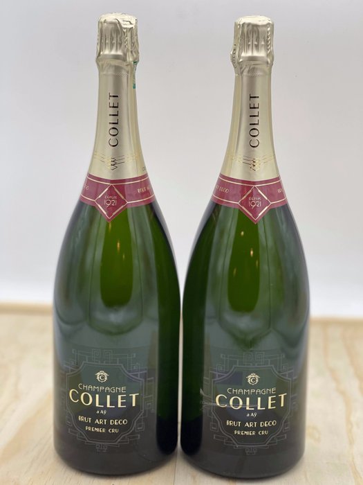 Collet, "Art Deco" - Champagne 1er Cru - 2 Magnum (1,5 L)