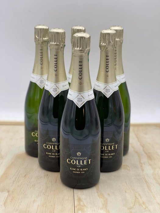Collet, Collet, Brut Blanc de Blancs - 香檳 Premier Cru - 6 瓶 (0.75L)