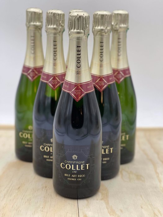 Collet, "Art Deco" - Champagne Premier Cru - 6 Flessen (0.75 liter)
