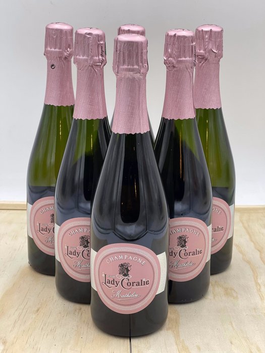 Mathelin, "Cuvée Lady Coralie" - Champagne Rosé - 6 Bottiglie (0,75 L)