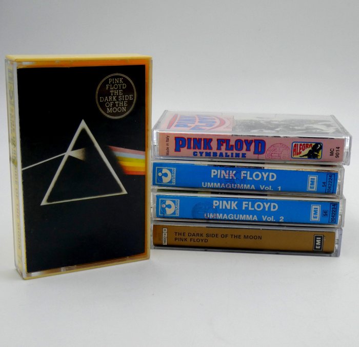 Pink Floyd - Collection of 5 Pink Floyd Cassettes, with Rare 1st Malaysia Edition of "The Dark Side of the Moon" - Multiple titles - Cassette - 1973/1995