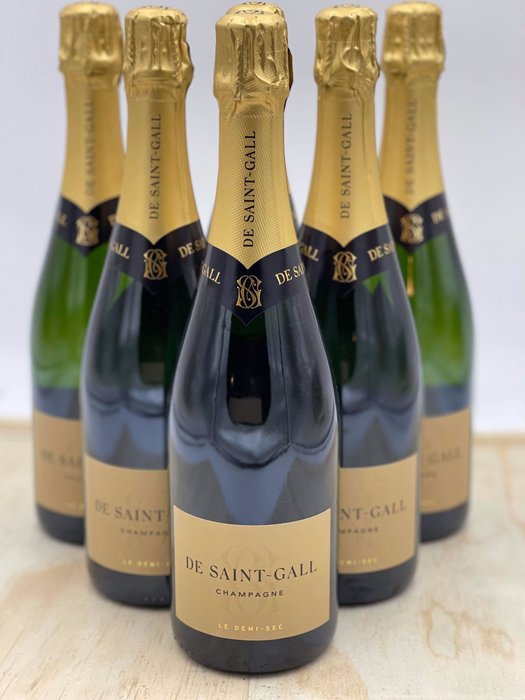 De Saint Gall "Le Demi-Sec" - Champagne Demi-Sec - 6 Flessen (0.75 liter)