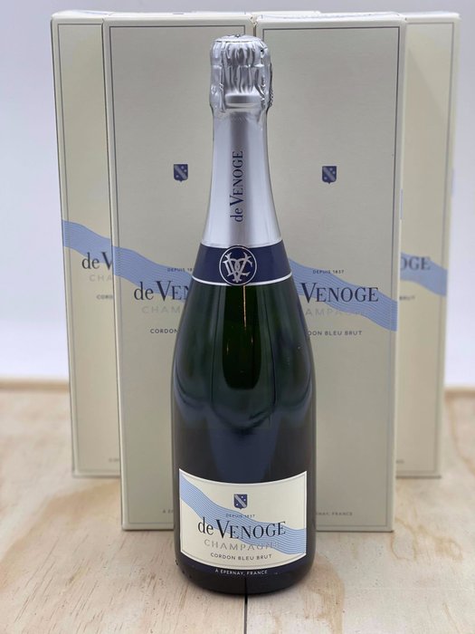 De Venoge, Cordon Bleu - 香槟地 Brut - 6 Bottles (0.75L)