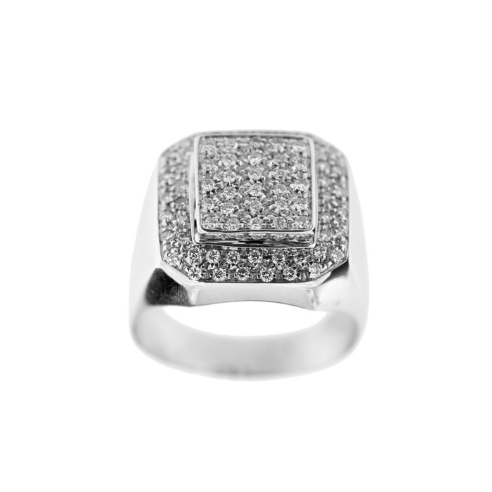 Image 2 of 18 kt. White gold - Ring - 0.73 ct