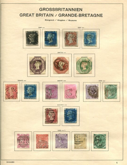 Groot-Brittannië 1840/1884 - Collectie Queen Victoria