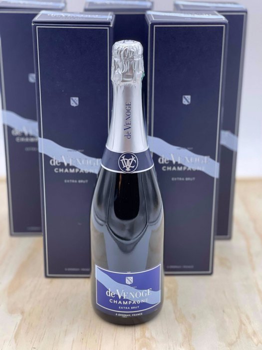 De Venoge - De Venoge, Cordon Bleu - Champagne Extra Brut - 6 Flaschen (0,75 l)