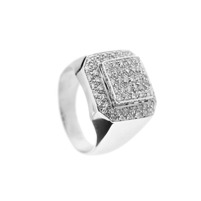 Image 3 of 18 kt. White gold - Ring - 0.73 ct