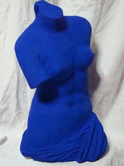 Buste, Vénus bleu - 52 cm - Gips