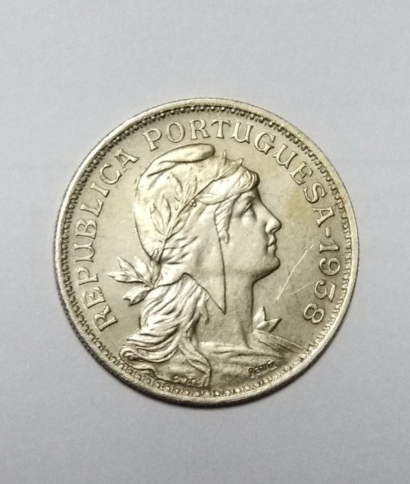 Portugal. República. 50 Centavos 1938 - Escassa