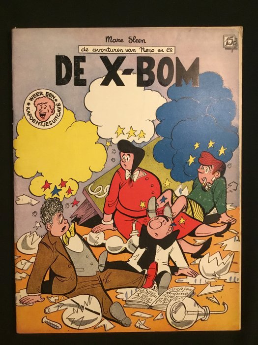 Nero 15a - De X-bom / Hertekende cover - Stapled - Reprint - (1957)