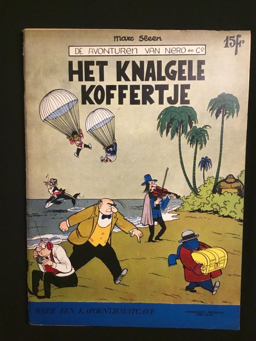 Nero 28 - Het knalgele koffertje - Stapled - First edition - (1959)