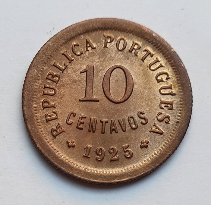 Portugal. República. 10 Centavos 1925