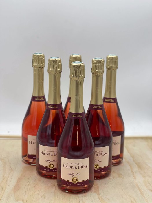 Haton & Filles, Cuvée "Agathe" - Champagne Rosé - 6 Flasker  (0,75 l)