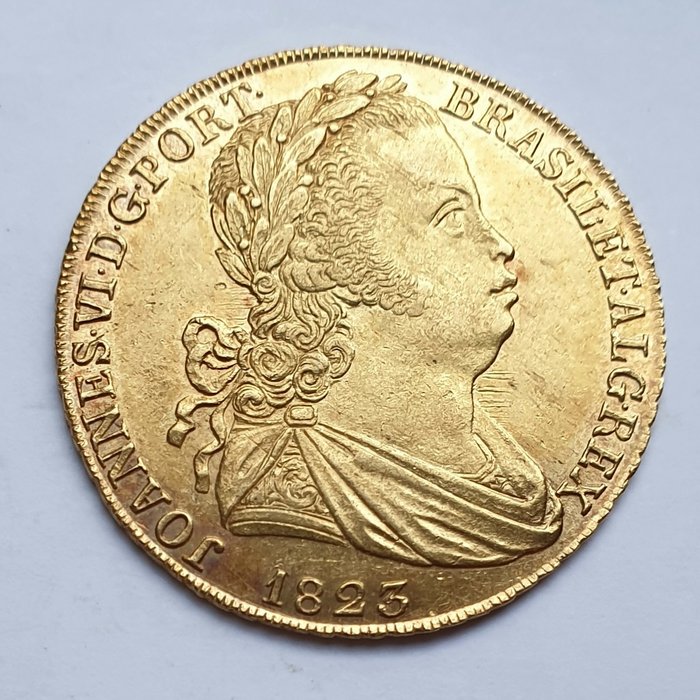Portugal. D. Jean VI (1816-1826). 1823 - Lisboa - 9 Frutos - Cruz Singela - Escassa